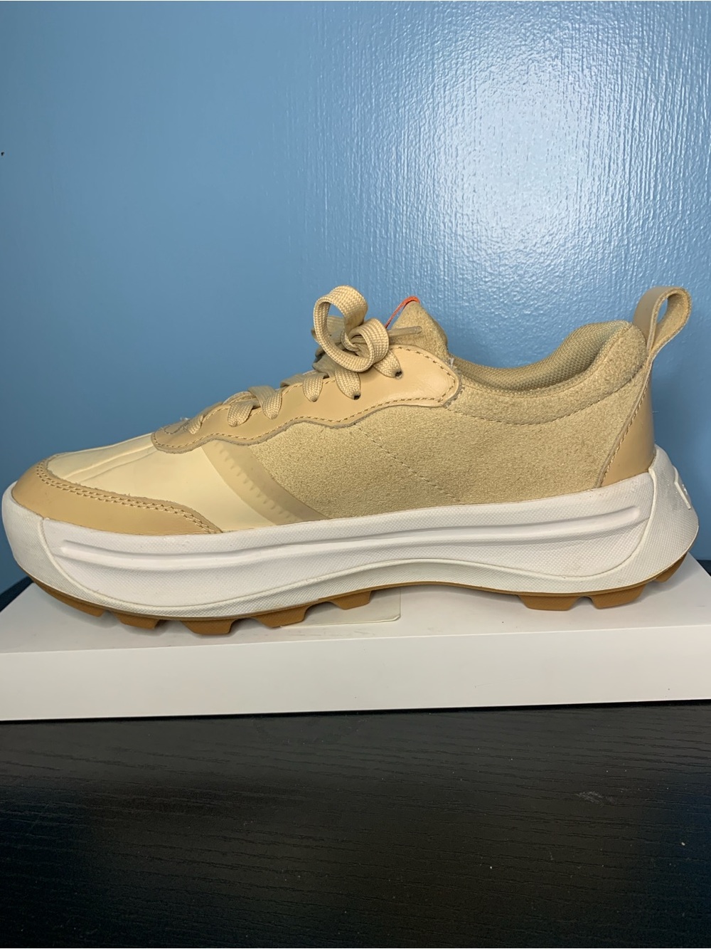 Sorel Beige & Cream Women's Lace-Up Sneakers - Picture 4 of 5